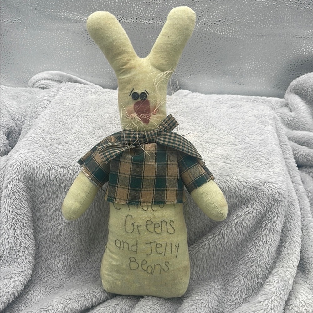 Plaid Shirt Bunny Decor